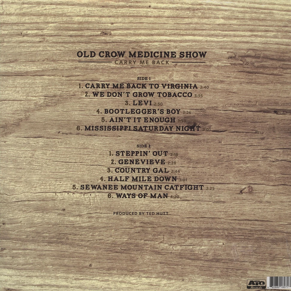 Old Crow Medicine Show - Carry Me Back