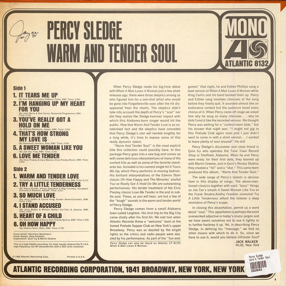 Percy Sledge - Warm & Tender Soul