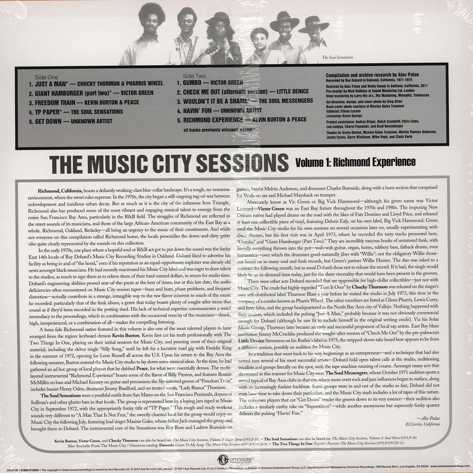 V.A. - The Music City Sessions Volume 1: Richmond Experience