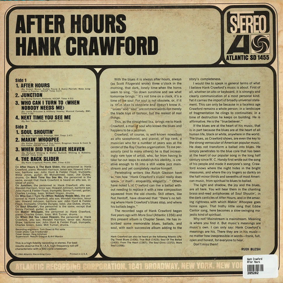 Hank Crawford - After Hours