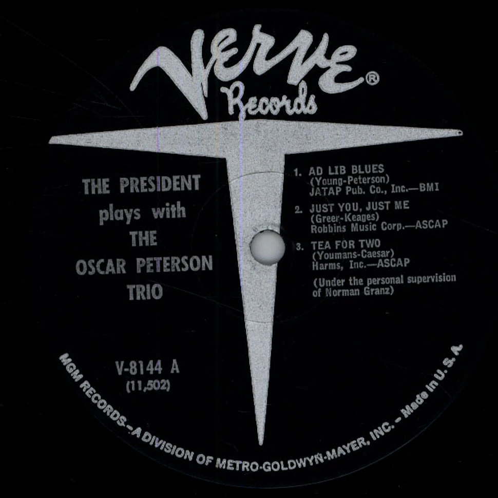 The Lester Young With Oscar Peterson Trio - The President Plays