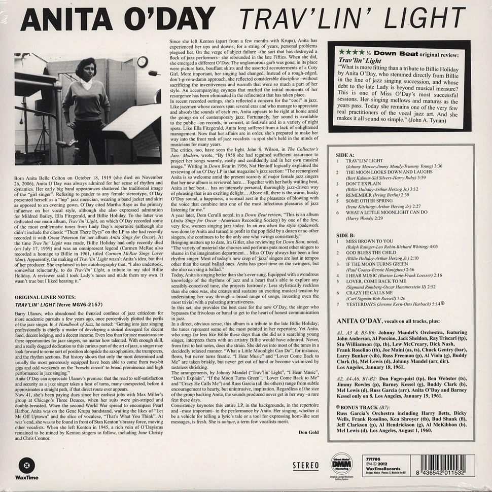 Anita O'Day - Trav'lin Light