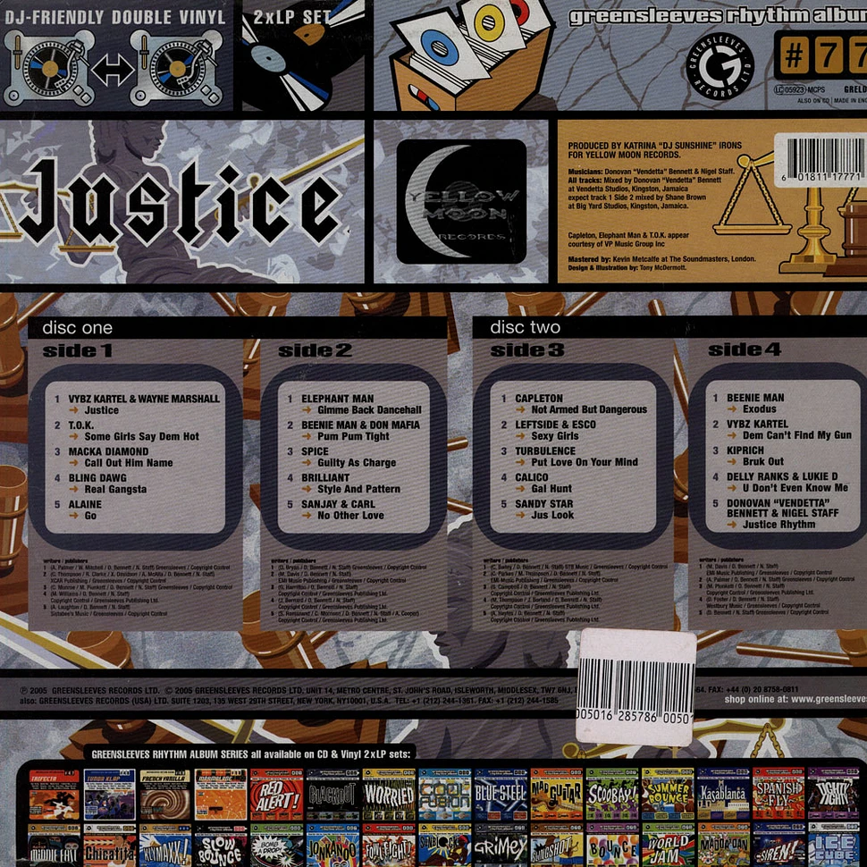 Greensleeves Rhythm Album #77 - Justice