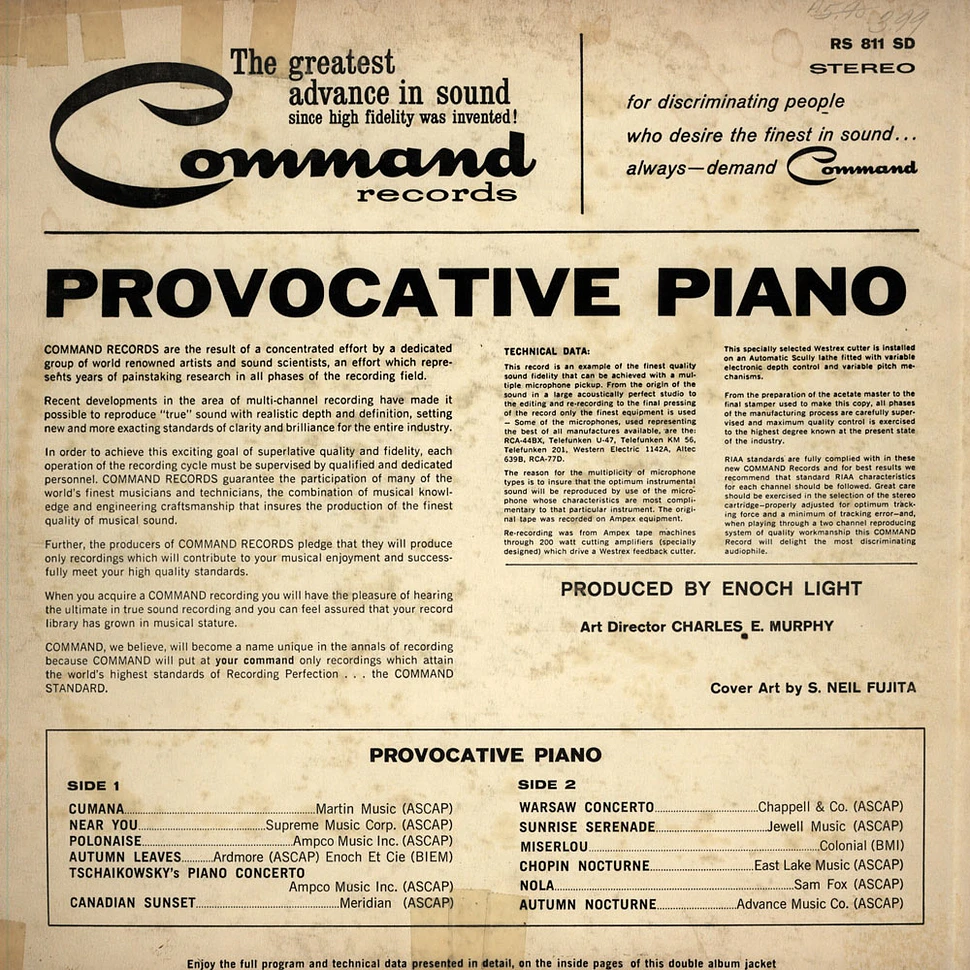 Dick Hyman And His Orchestra - Provocative Piano
