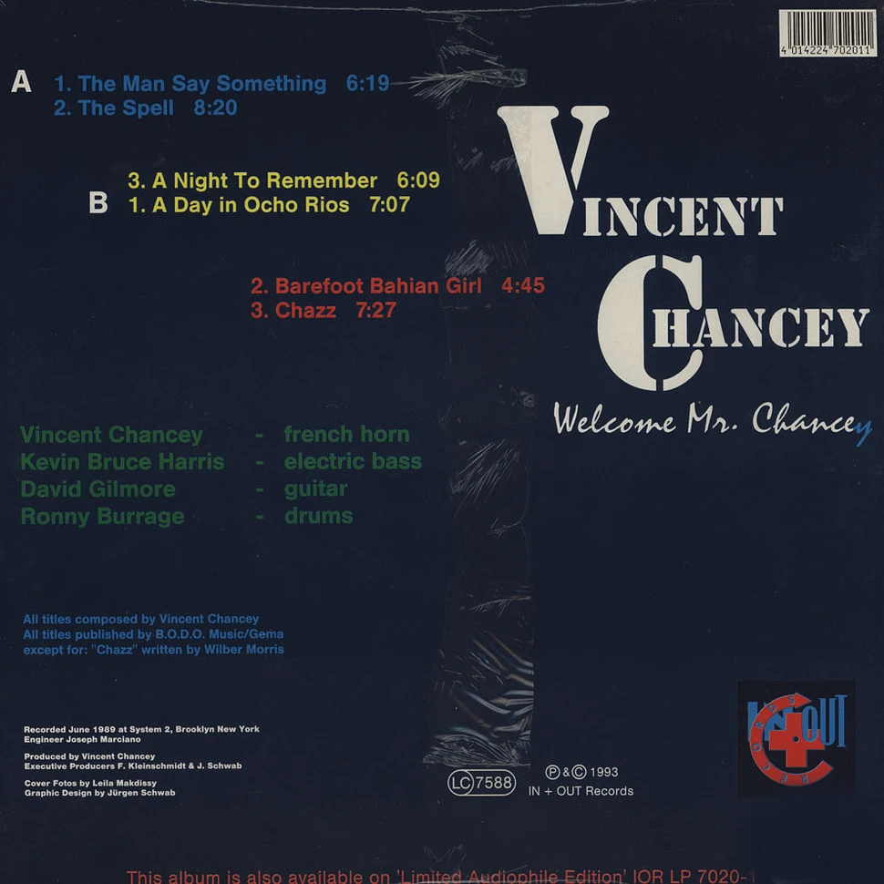 Vincent Chancey - Welcome Mr Chancey