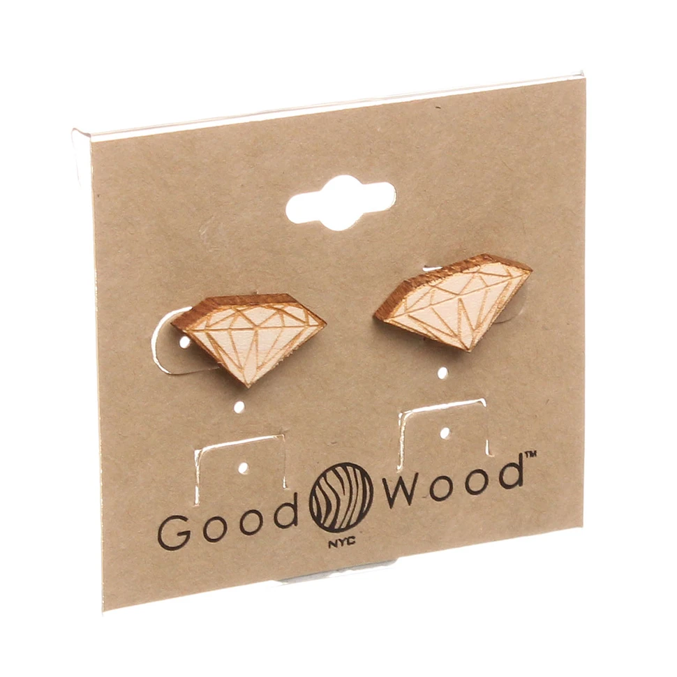 Good Wood NYC - Diamond Stud Earring