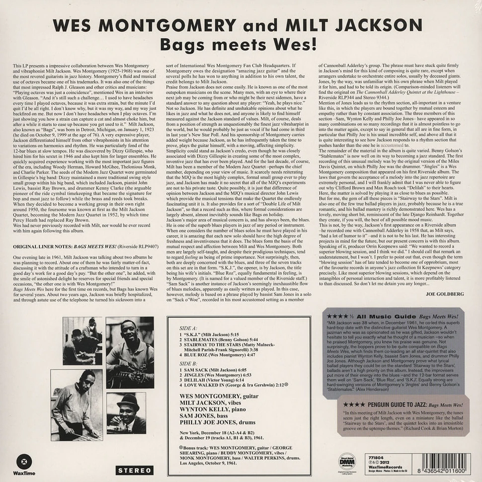 Milt Montgomery - Bags Meets Wes
