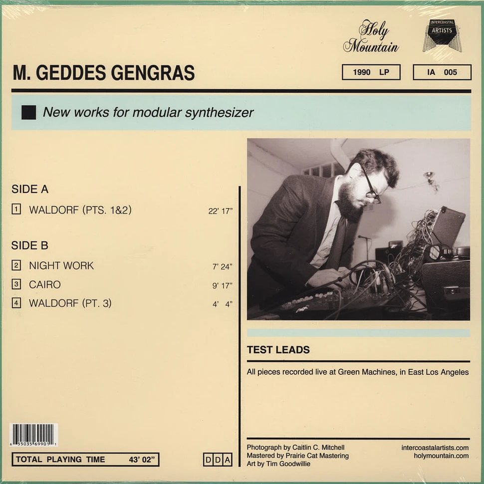 M. Geddes Gengras - Test Leads