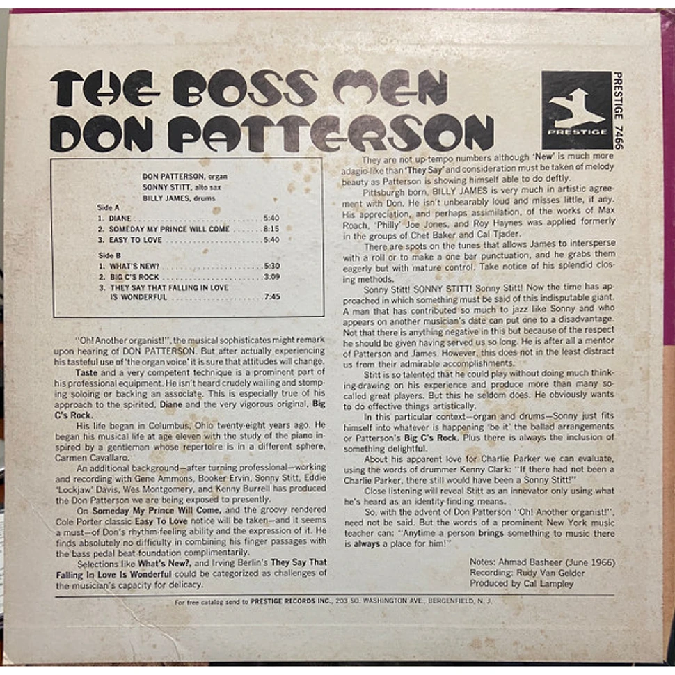 Don Patterson With Sonny Stitt And Billy James - The Boss Men