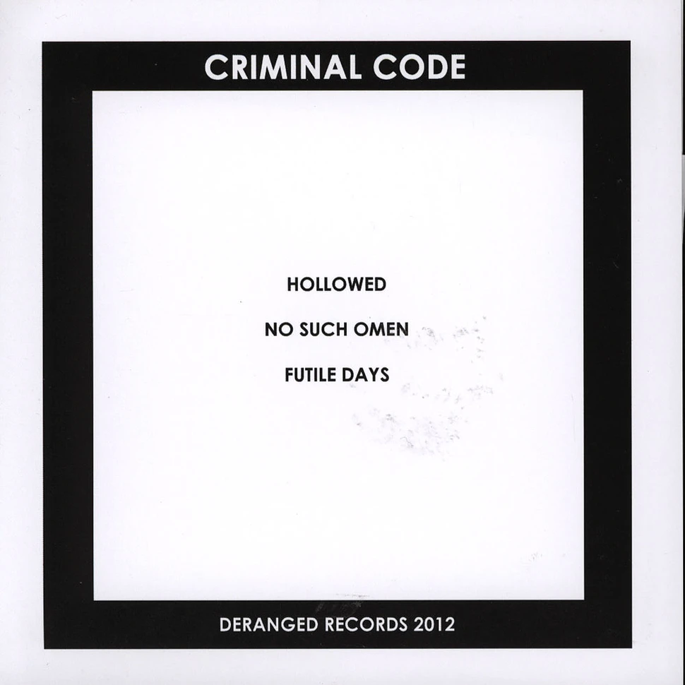 Criminal Code - Hollowed