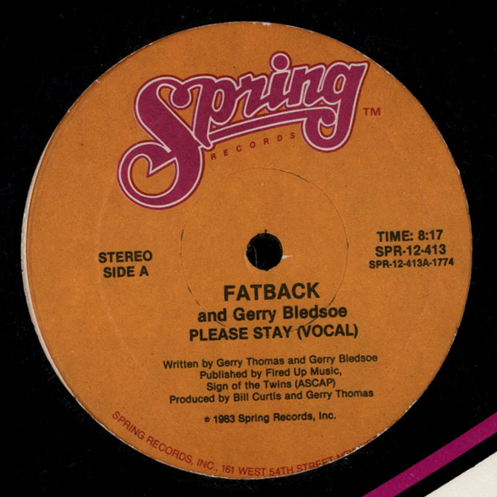 The Fatback Band - Please Stay