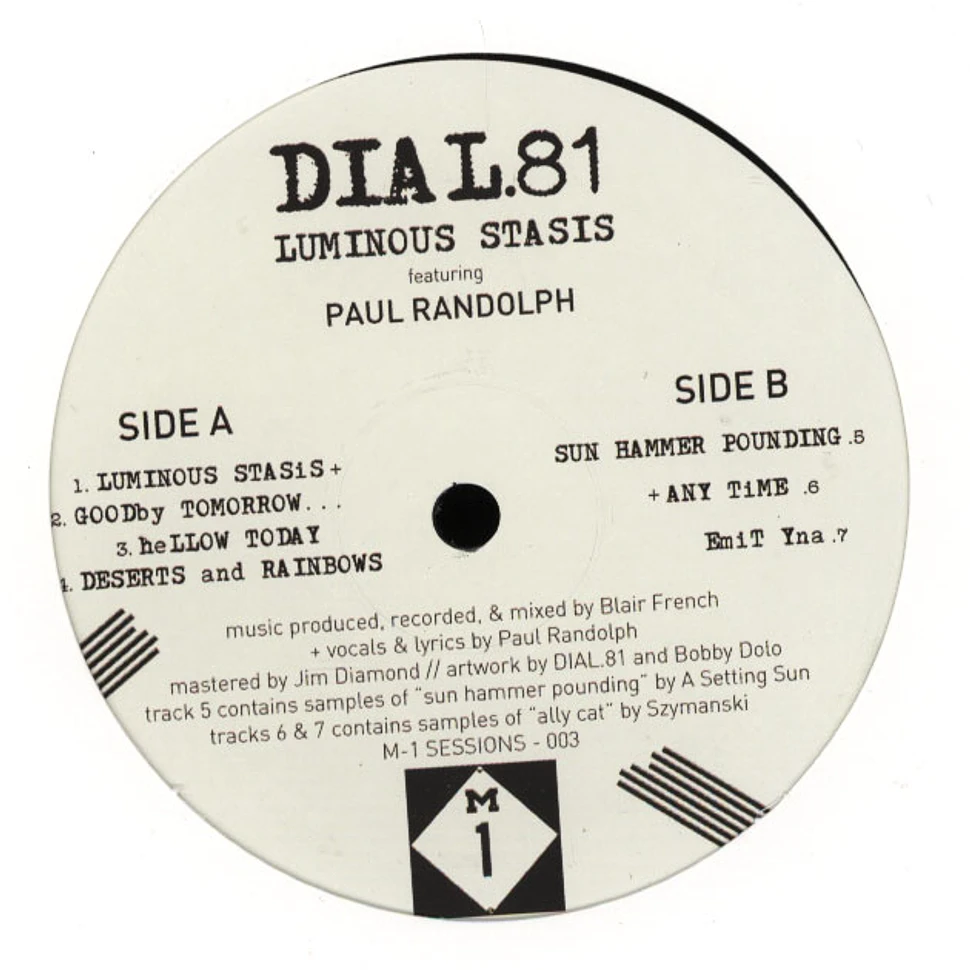 Dial 81 - Luminous Stasis feat. Paul Randolph