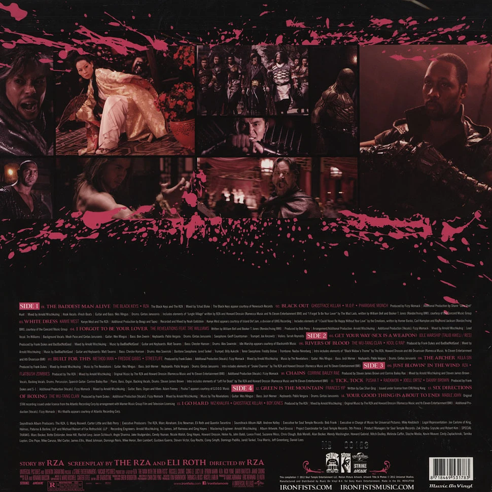 V.A. - OST The Man With The Iron Fists Pink Vinyl Edition
