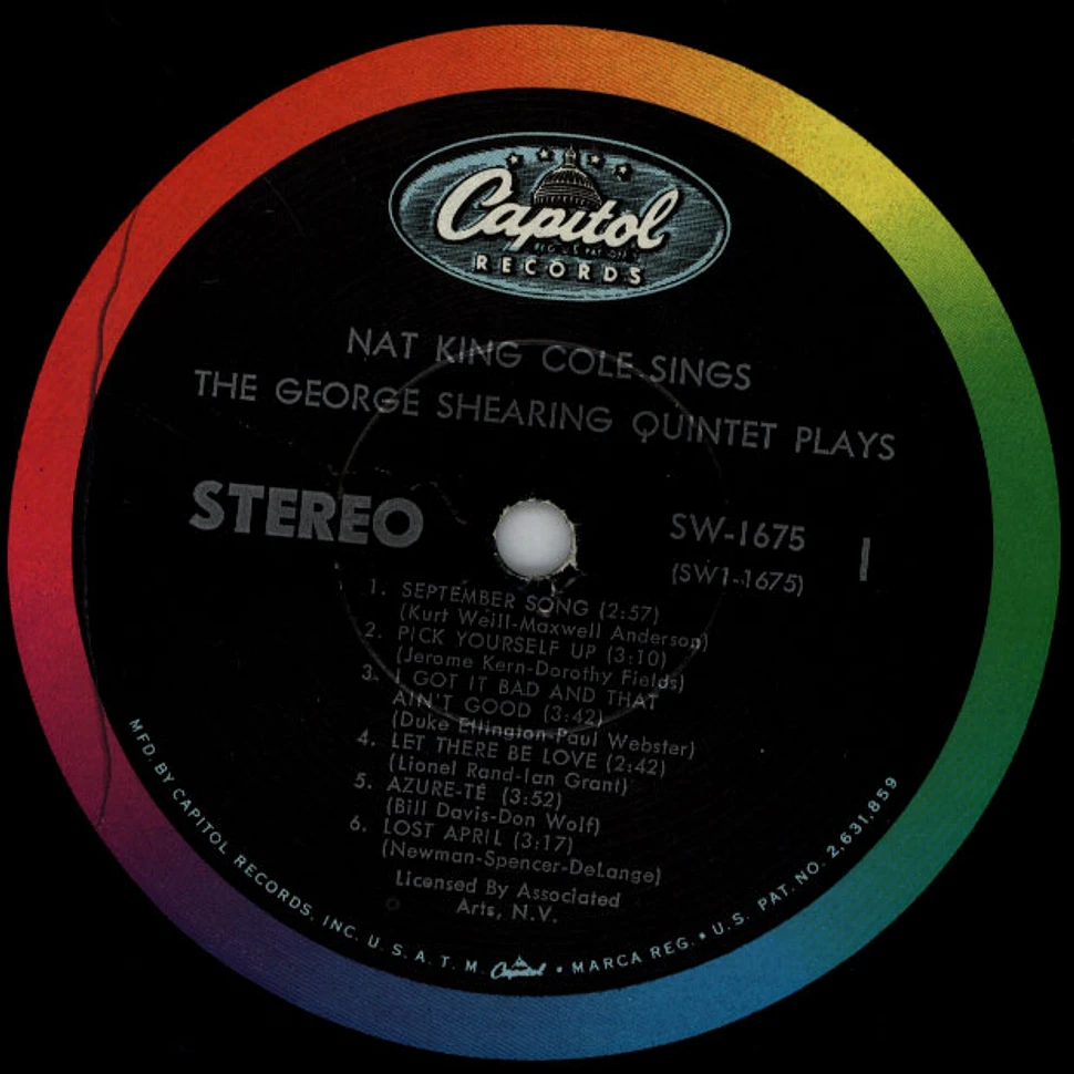 Nat King Cole / George Shearing - Nat King Cole Sings / George Shearing Plays