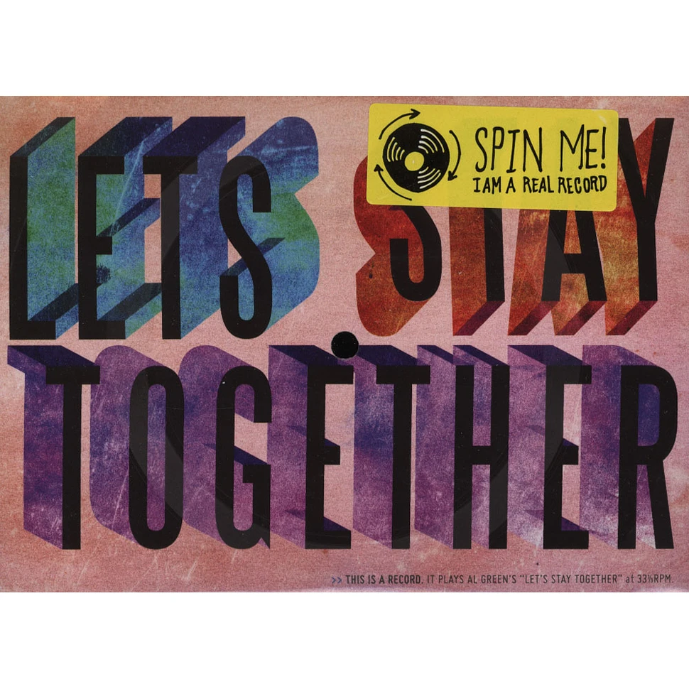 Al Green - Let’s Stay Together Vinyl Postcard