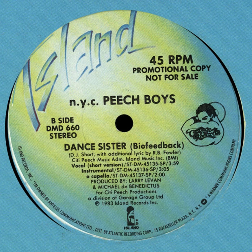 Peech Boys - Dance Sister (Biofeedback)