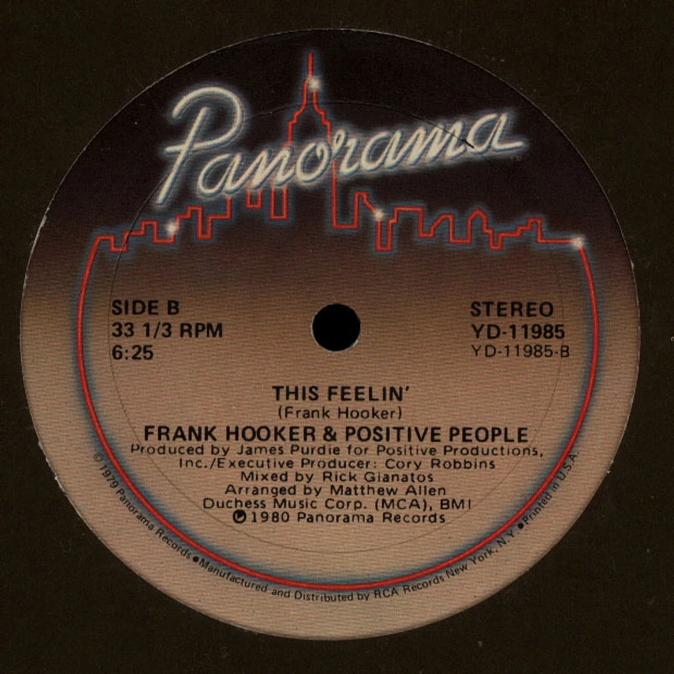 Frank Hooker & Positive People - I Wanna Know Your Name