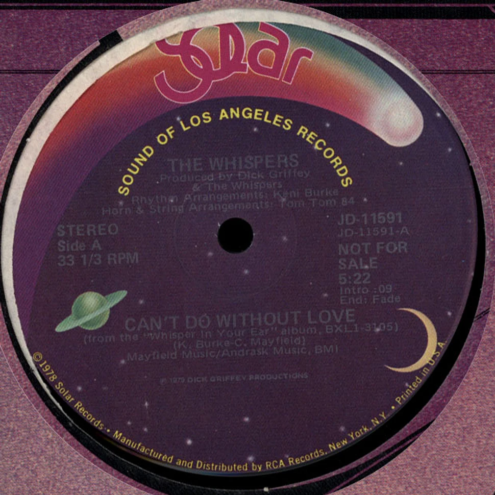 The Whispers - Can't Do Without Love