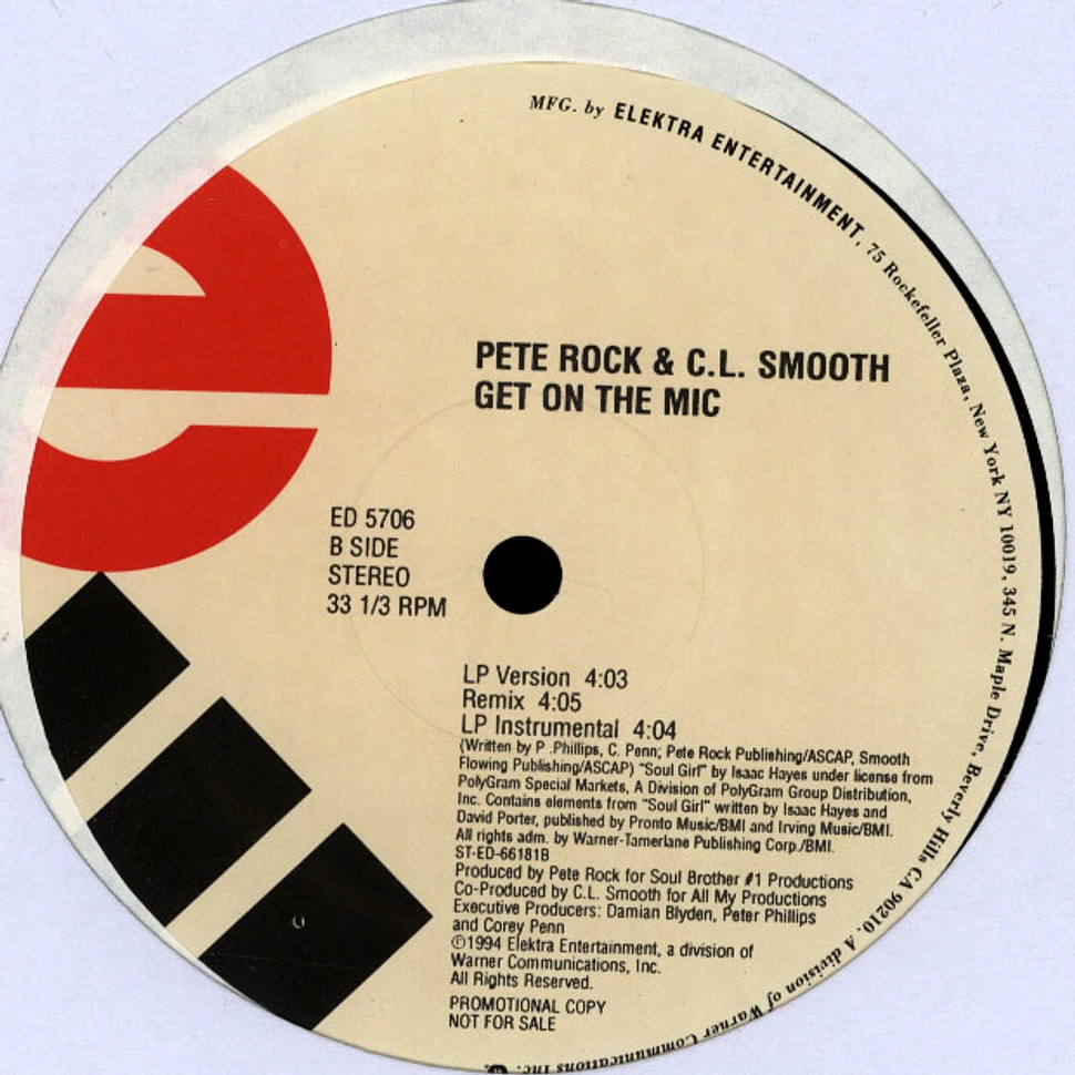 Pete Rock & C.L. Smooth - Take You There b/w Get On The Mic