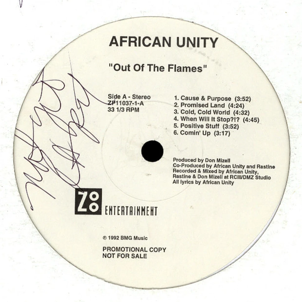 African Unity - Out Of The Flames