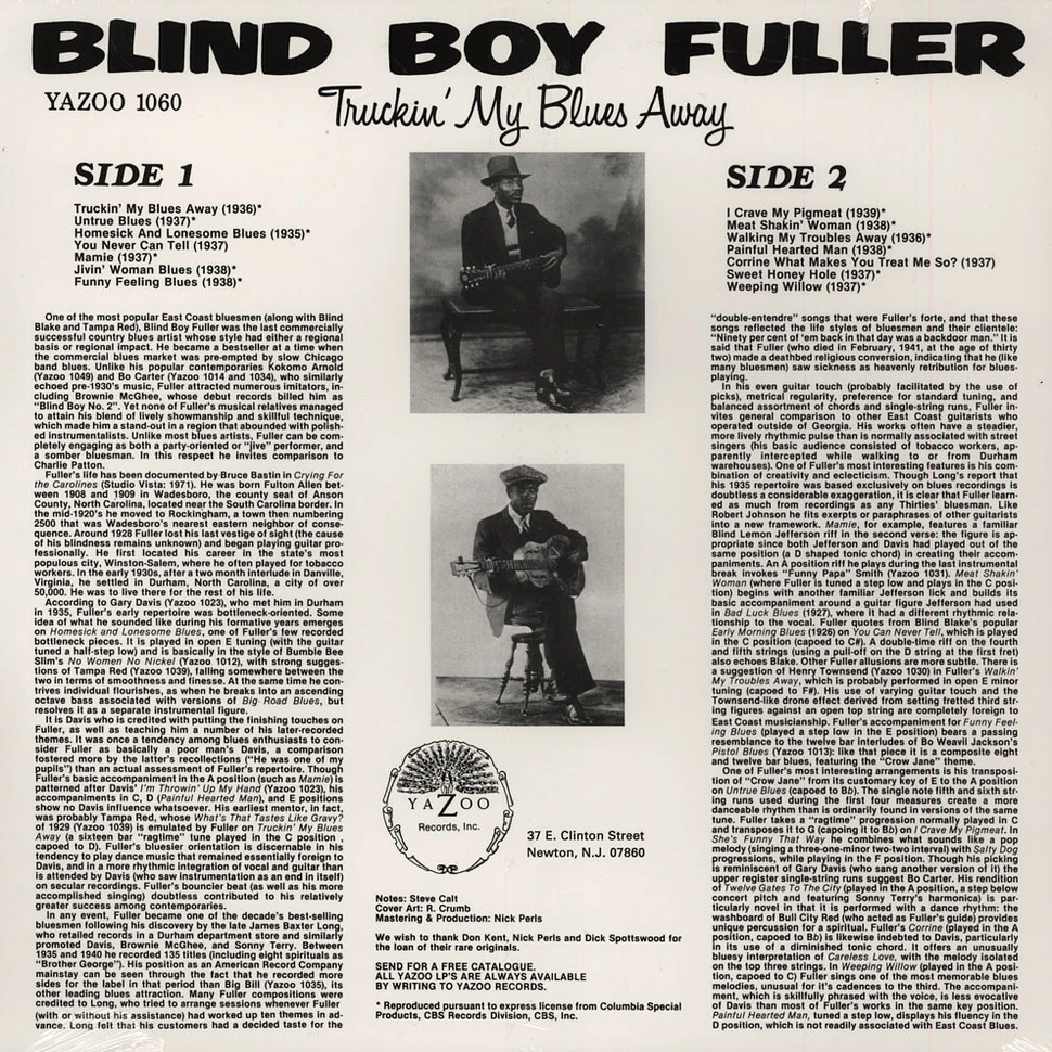Blind Boy Fuller - Truckin' My Blues Away