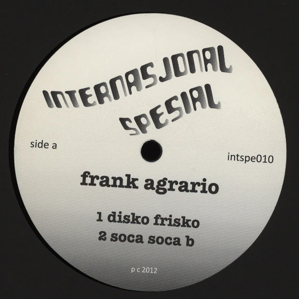 Frank Agrario - Disko Frisko