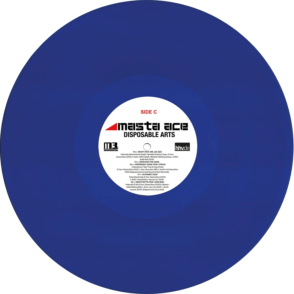 Masta Ace - Disposable Arts Blue Vinyl Edition