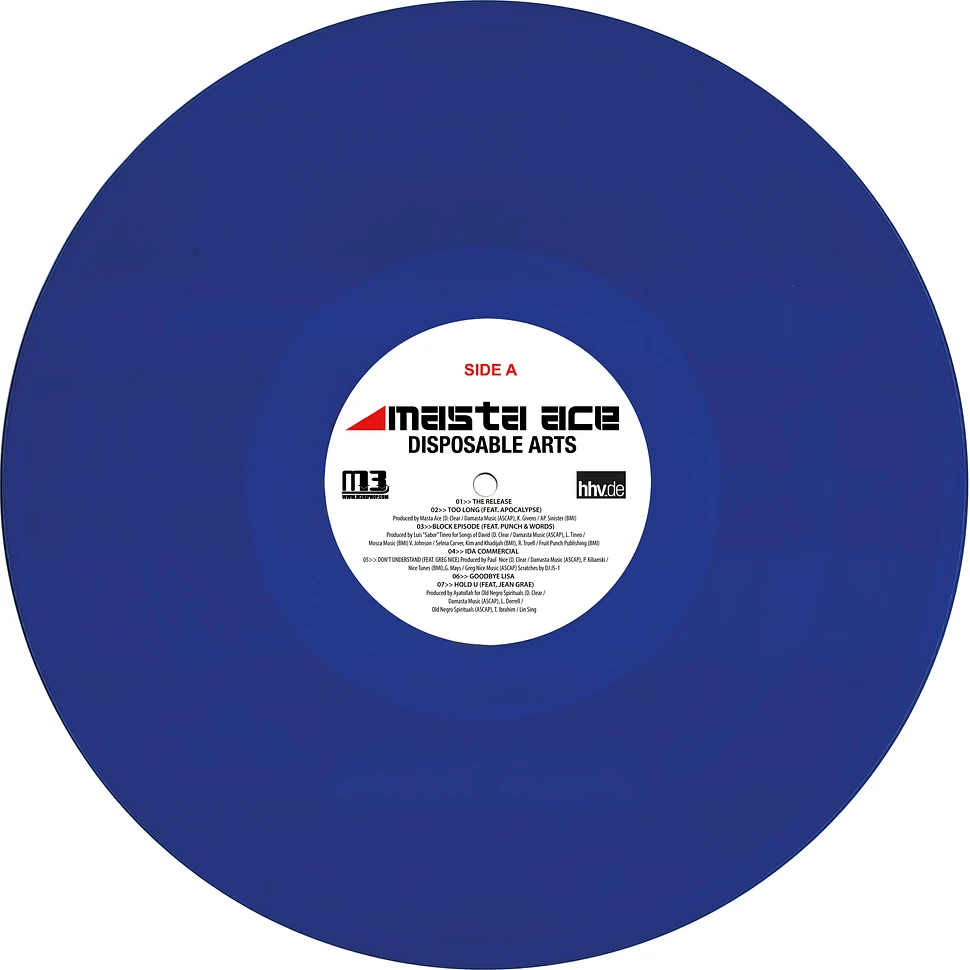 Masta Ace - Disposable Arts Blue Vinyl Edition