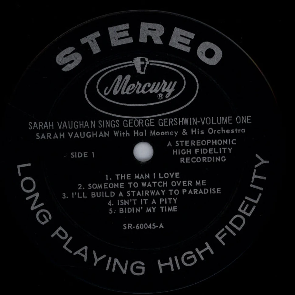 Sarah Vaughan - Sarah Vaughan Sings George Gershwin Volume One