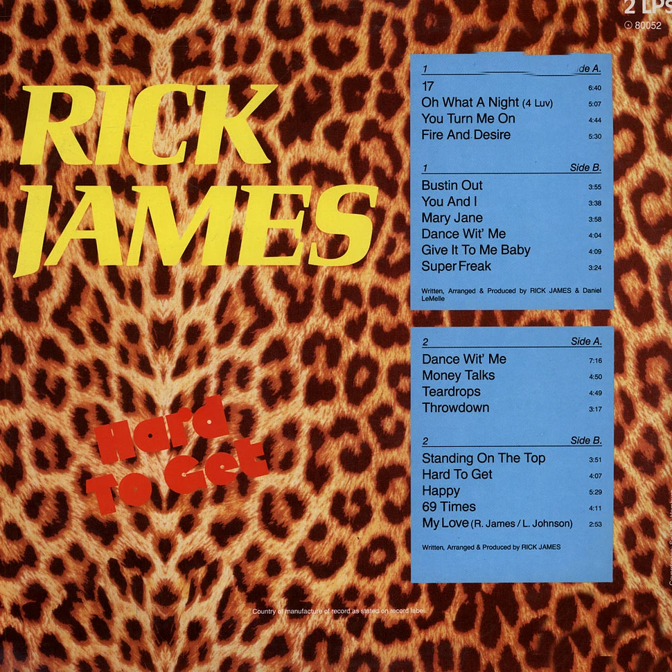 Rick James - Hard To Get