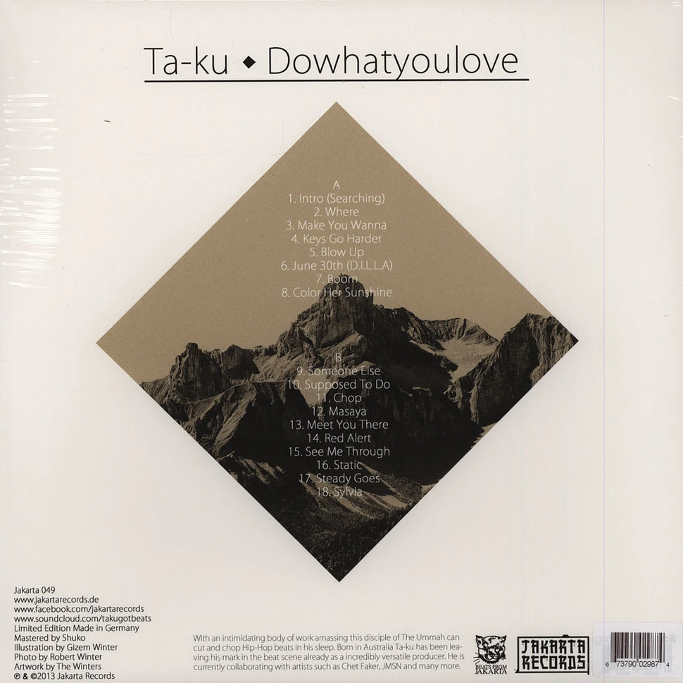 Ta-ku - Dowhatyoulove Limited Colored Vinyl