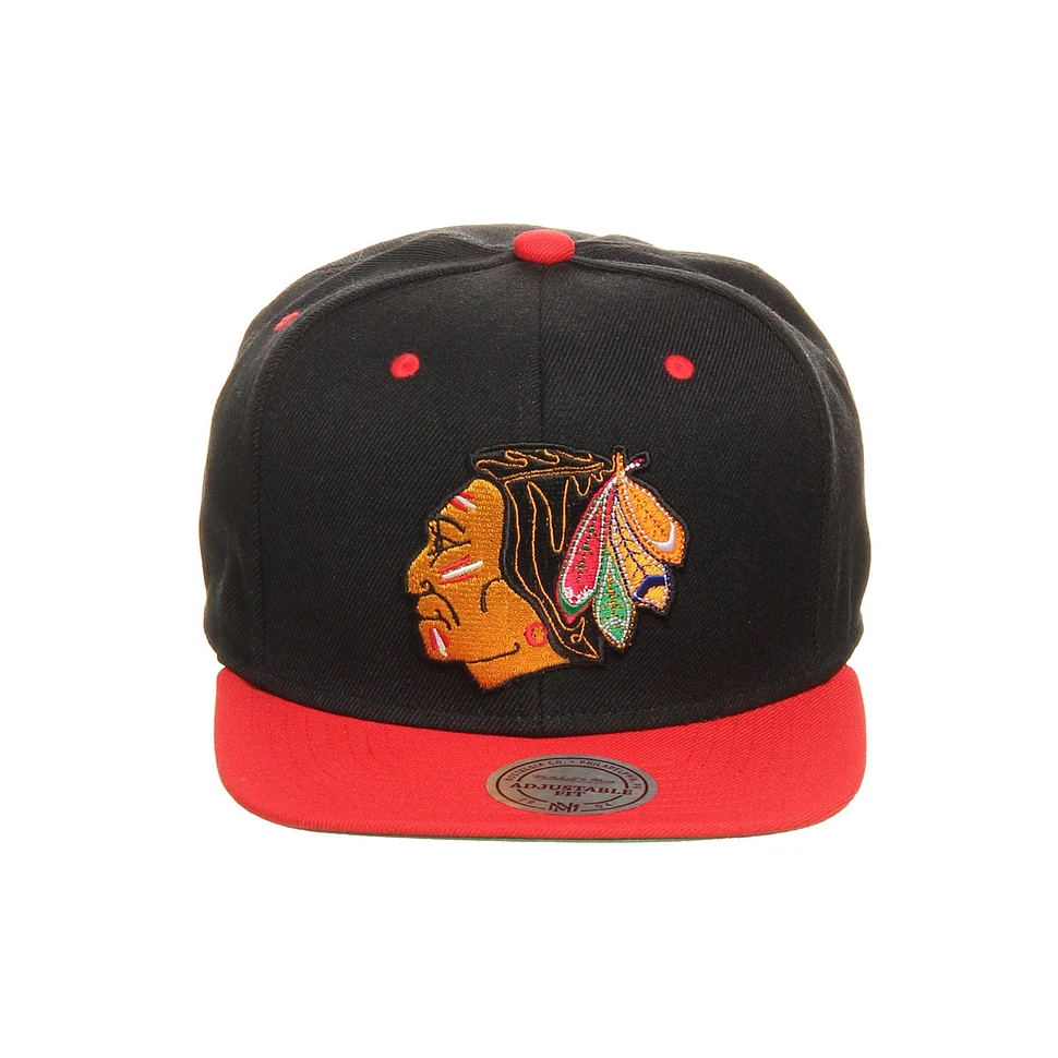 Mitchell & Ness - Chicago Blackhawks NHL Black 2 Tone Snapback Cap