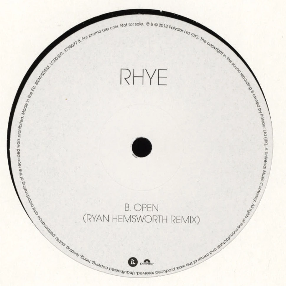 Rhye (Robin Hannibal & Mike Milosh) - Open Remixes