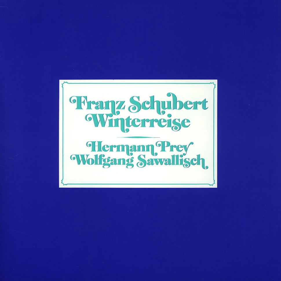 Franz Schubert / Hermann Prey / Wolfgang Sawallisch - Winterreise D 911