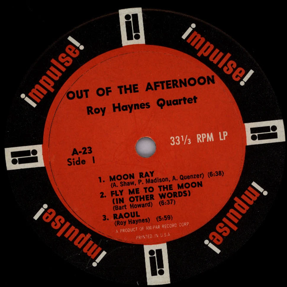 Roy Haynes Quartet - Out Of The Afternoon