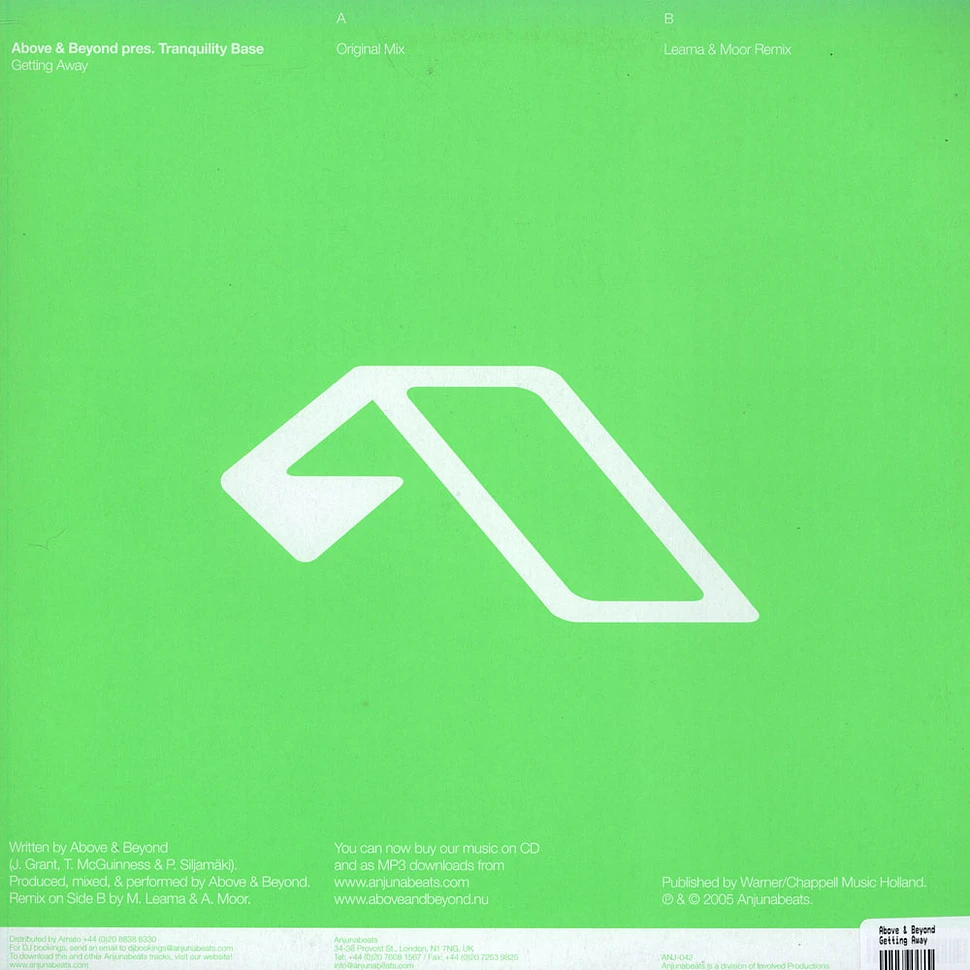 Above & Beyond Pres. Tranquility Base - Getting Away