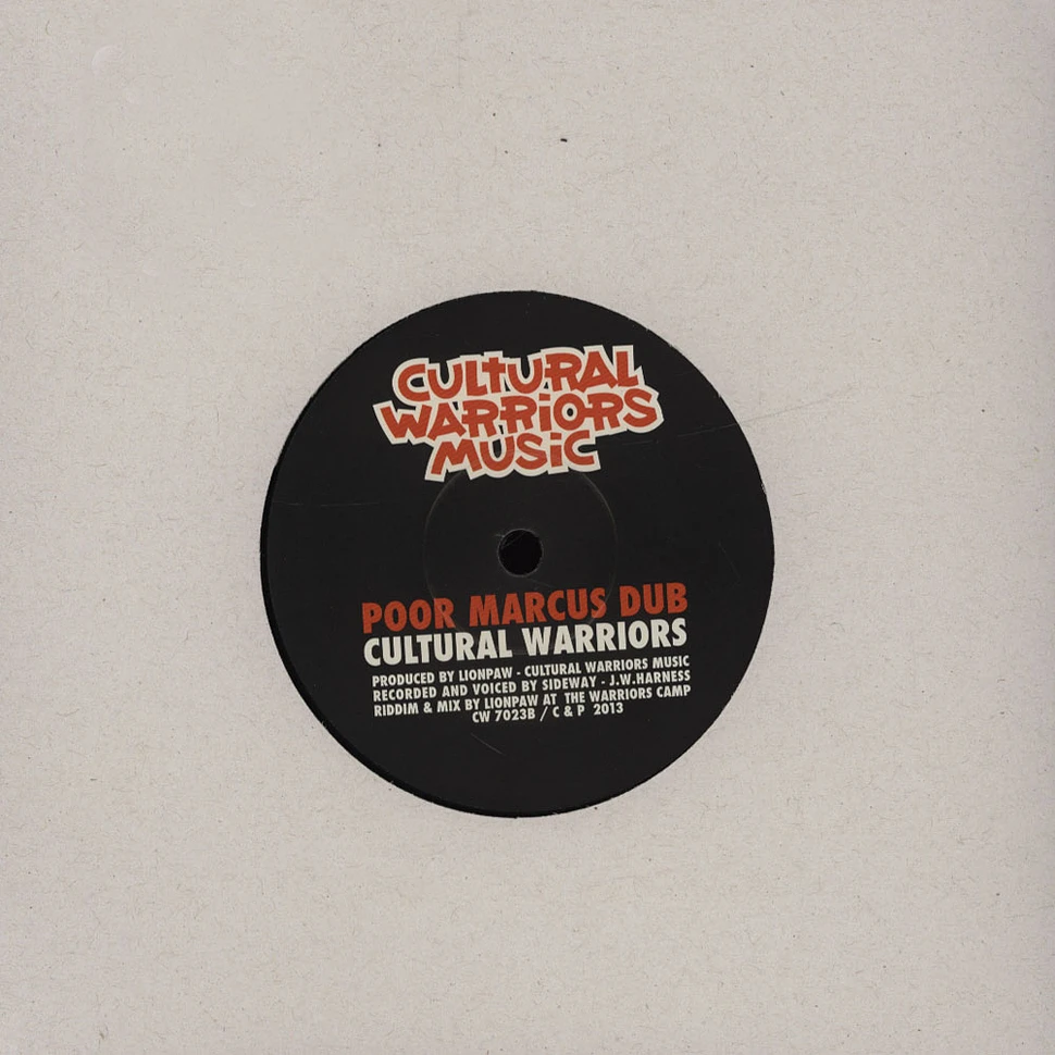 Johnny Clarke / Cultural Warriors - Poor Marcus / Poor Marcus Dub