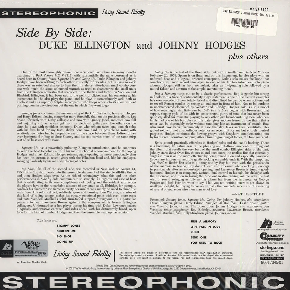 Duke Ellington & Johnny Hodges - Side by Side