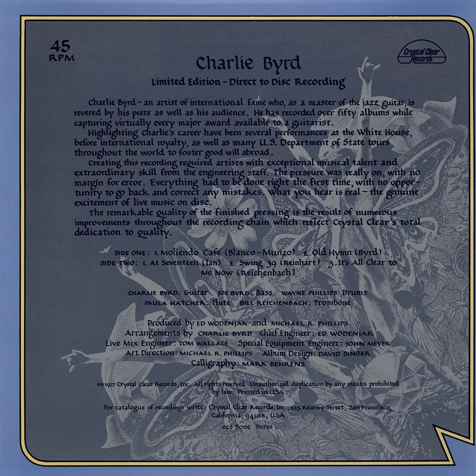 Charlie Byrd - Direct Disc Recording