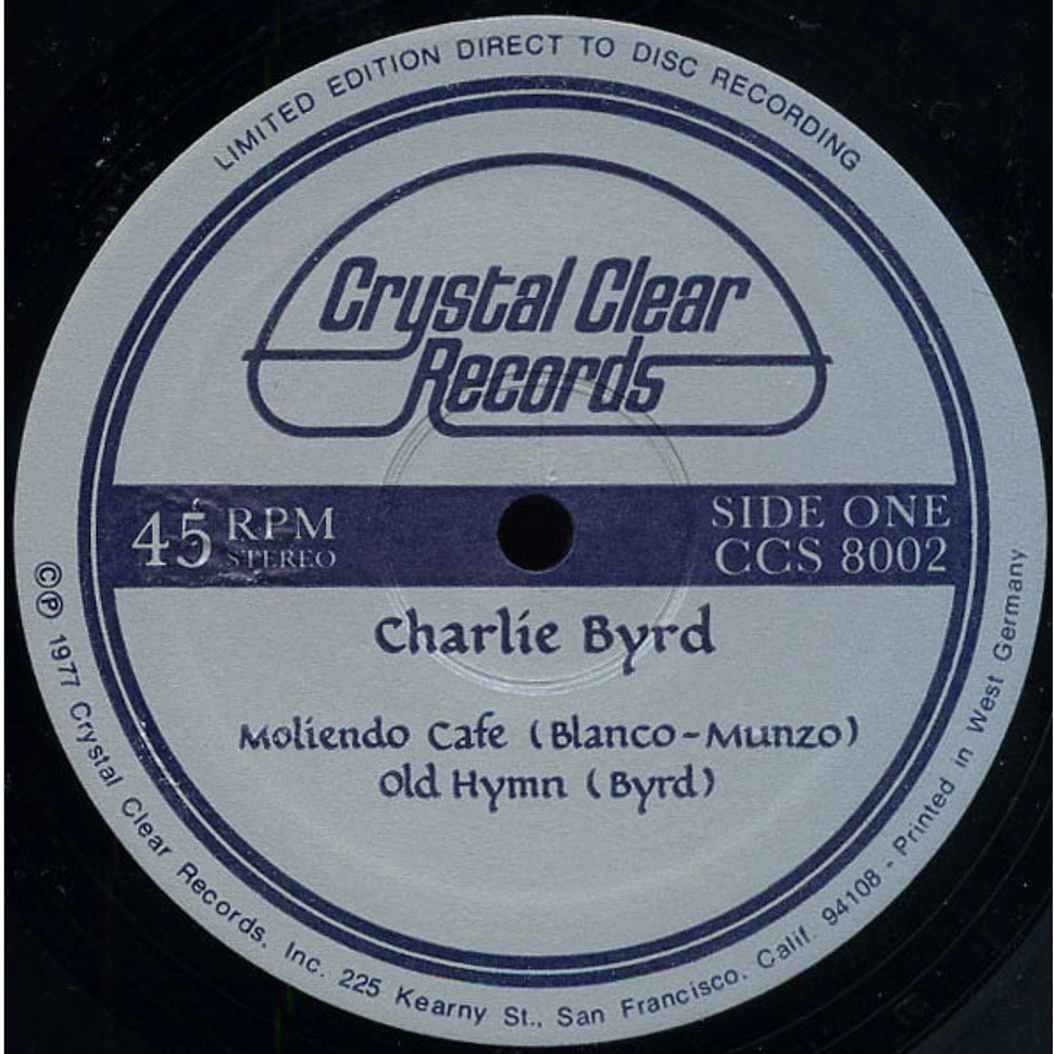 Charlie Byrd - Direct Disc Recording