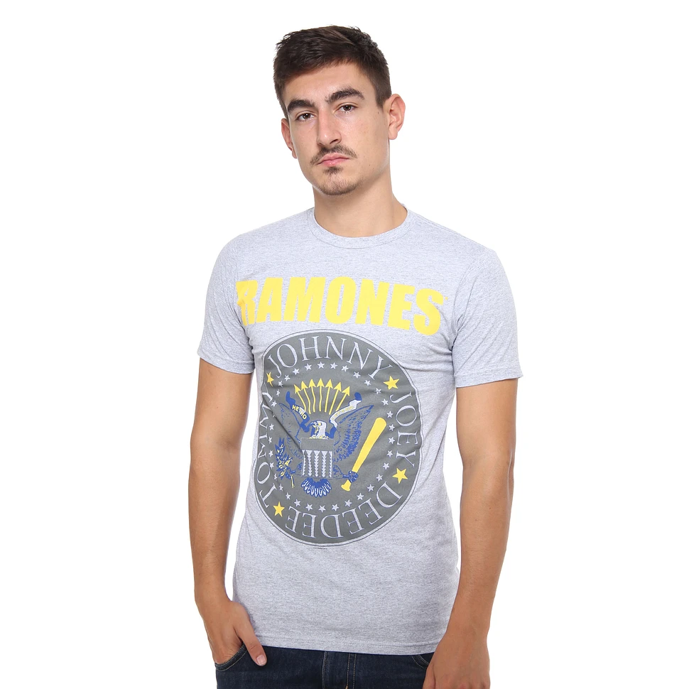 Ramones - Yellow And Blue Seal T-Shirt