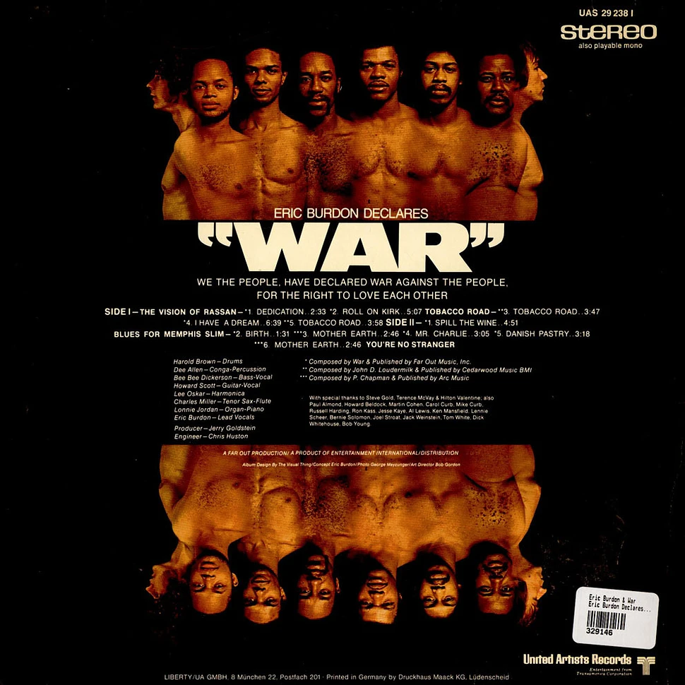 Eric Burdon & War - Eric Burdon Declares “War”
