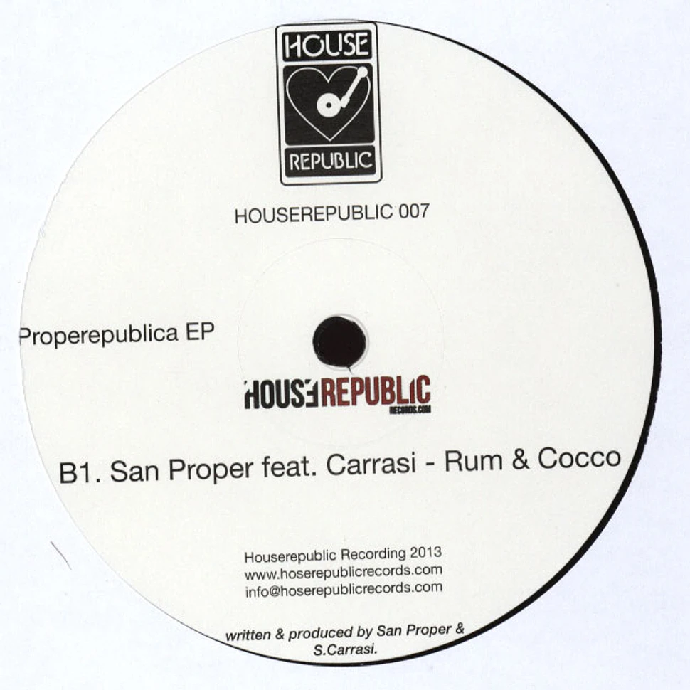 San Proper / Carassi - Properepublica EP