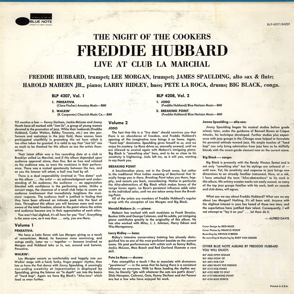 Freddie Hubbard - The Night Of The Cookers - Live At Club La Marchal - Volume 1