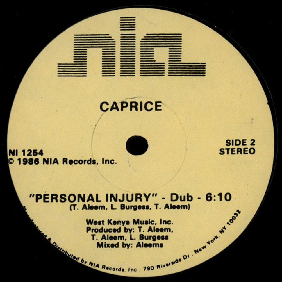 Caprice - Personal Injury