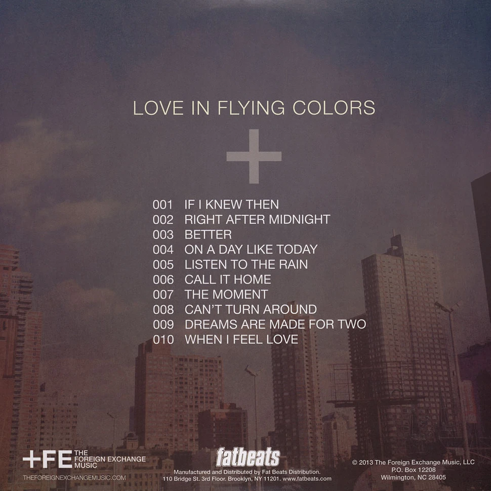 The Foreign Exchange - Love In Flying Colors Colored Vinyl Deluxe Edition