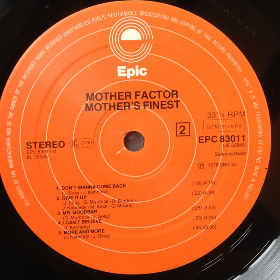 Mother's Finest - Mother Factor