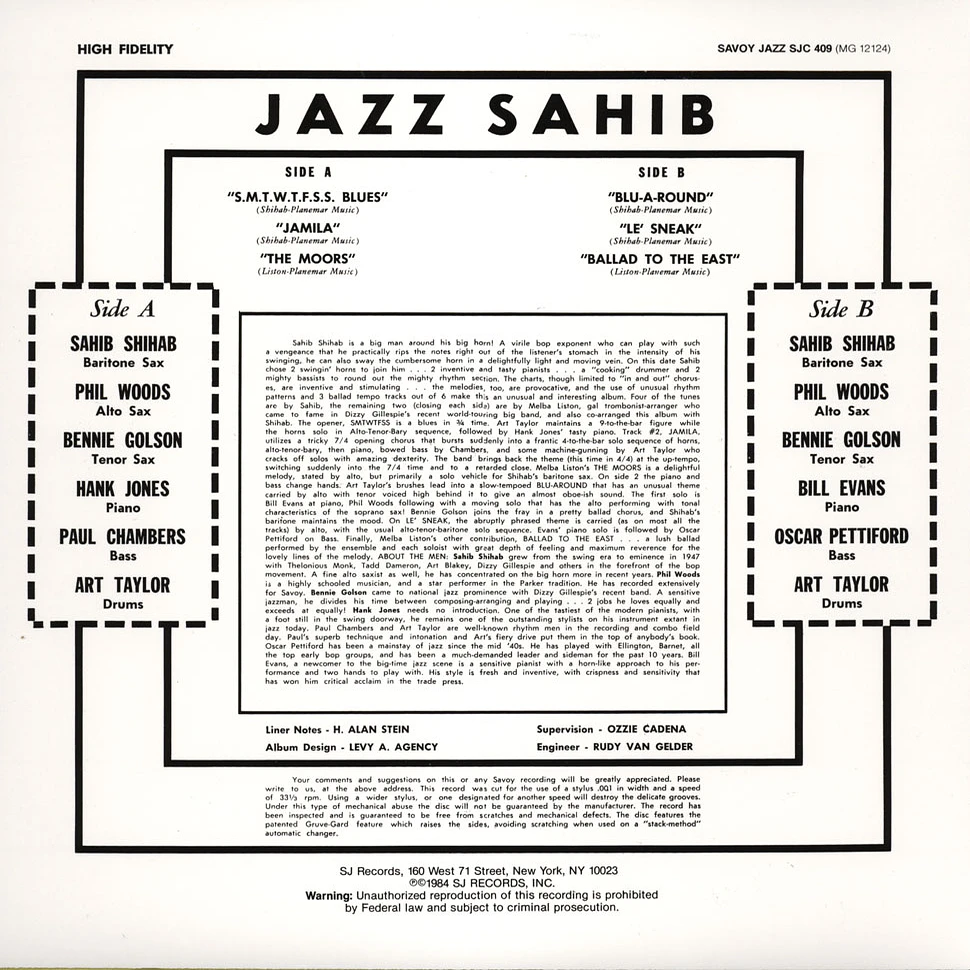 Sahib Shihab - Jazz Sahib