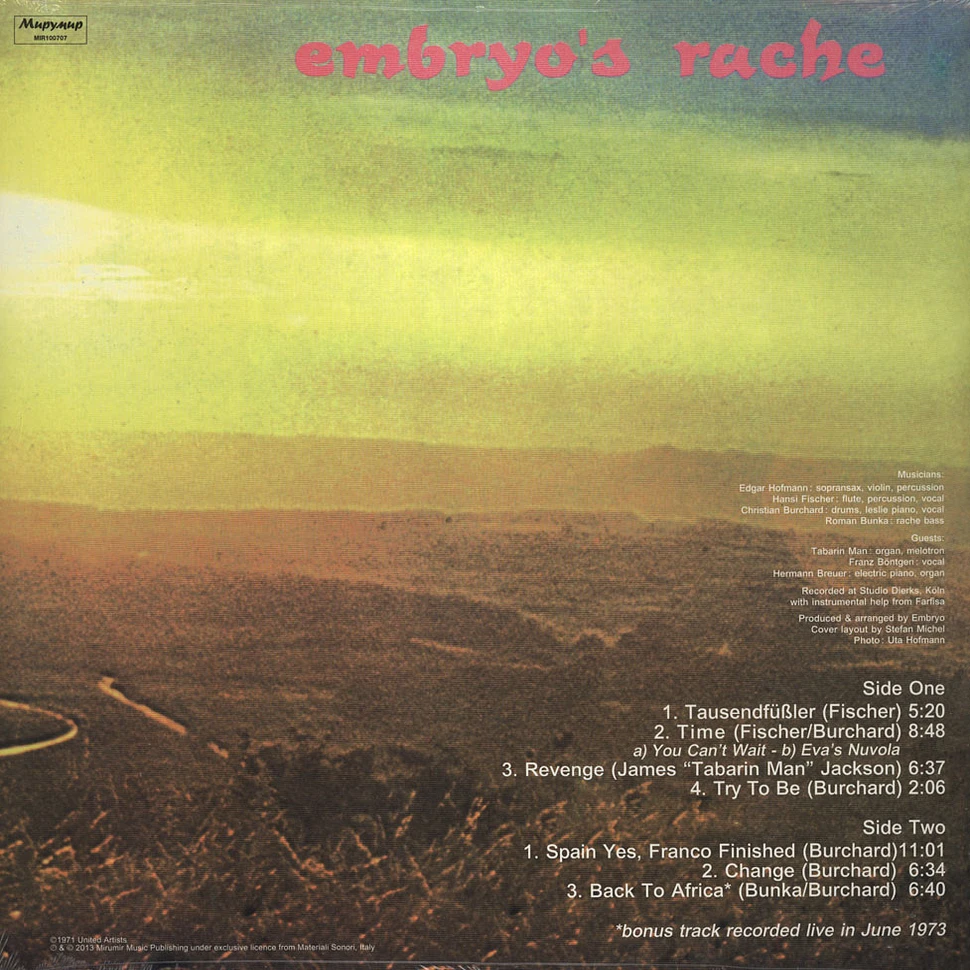 Embryo - Embryo’s Rache