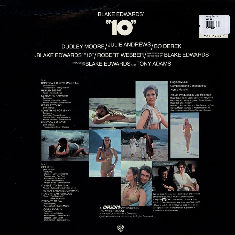 Henry Mancini - 10 - Original Motion Picture Sound Track